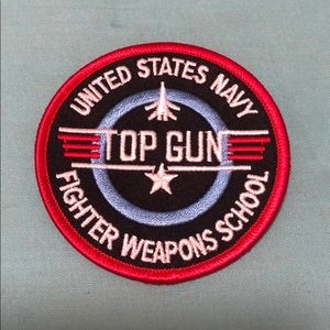 Top Gun iron-on patch.